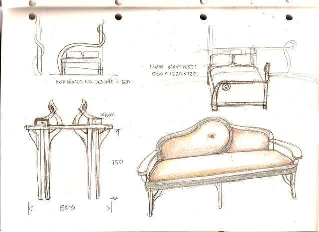 interior design services - bespoke furniture drawings
